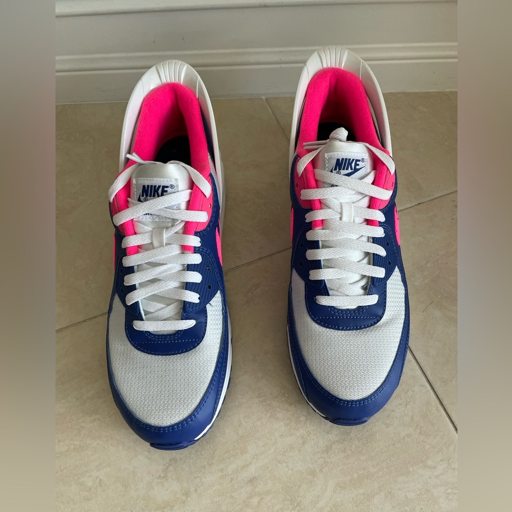 Nike Air Max FlyEase 90 Men’s Blue Pink Sport Size 12